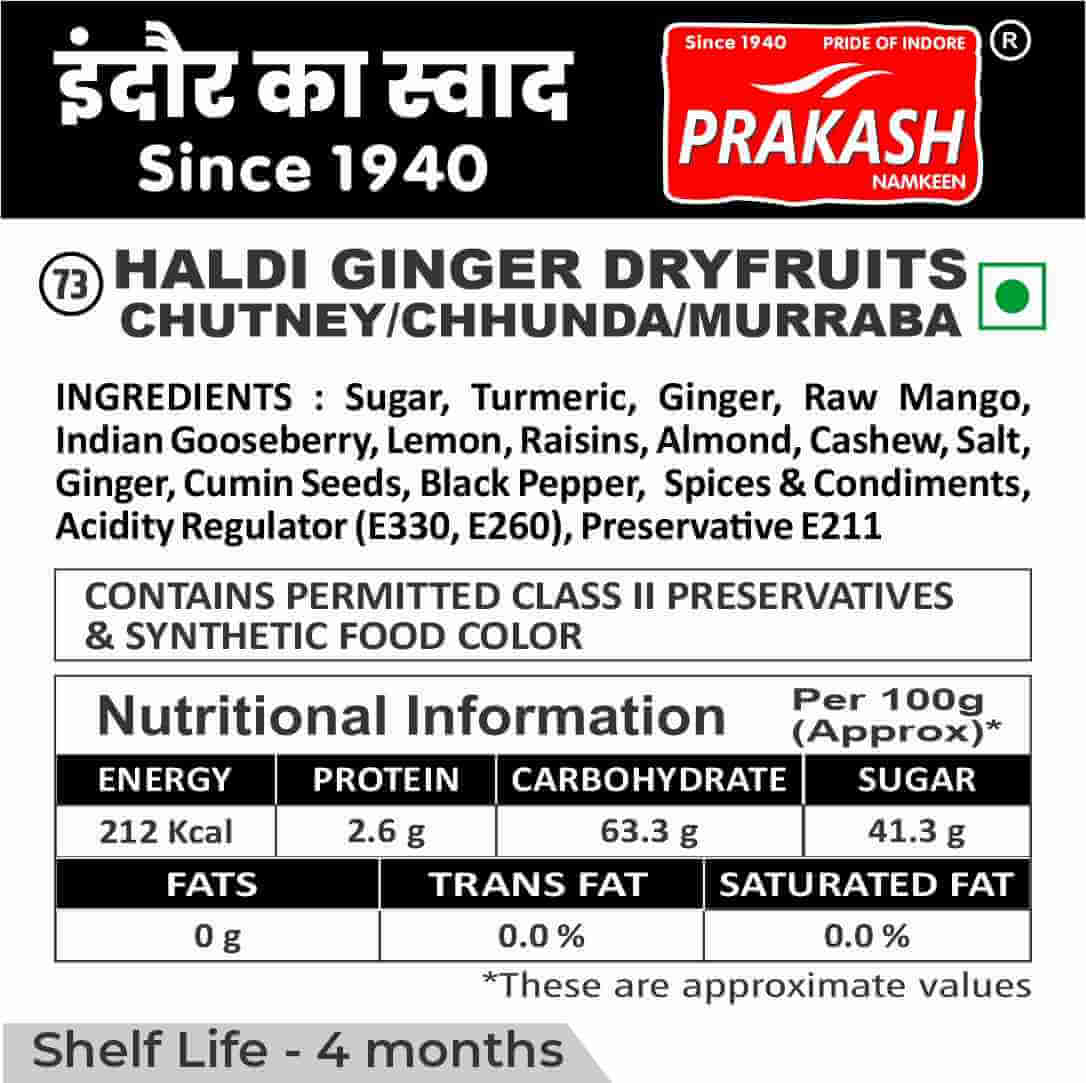 Haldi Ginger Dryfruits Chutney