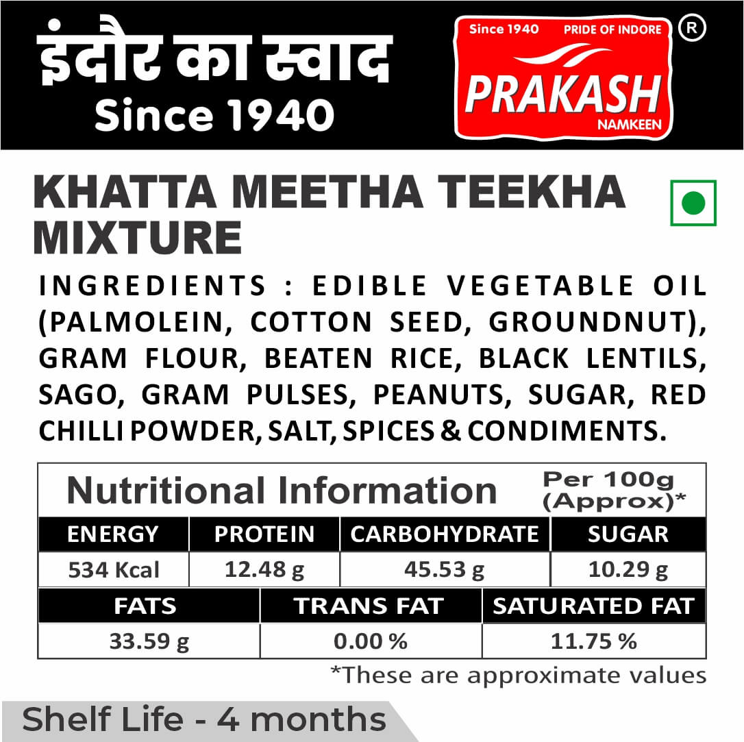Khatta Meetha Teekha Mixture - 250 Grams