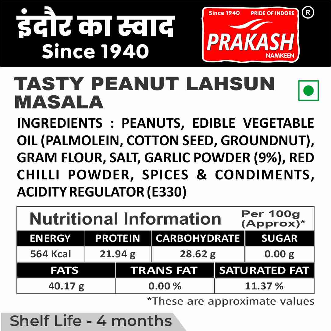 Tasty Peanuts Lahsun Masala - 250 Grams