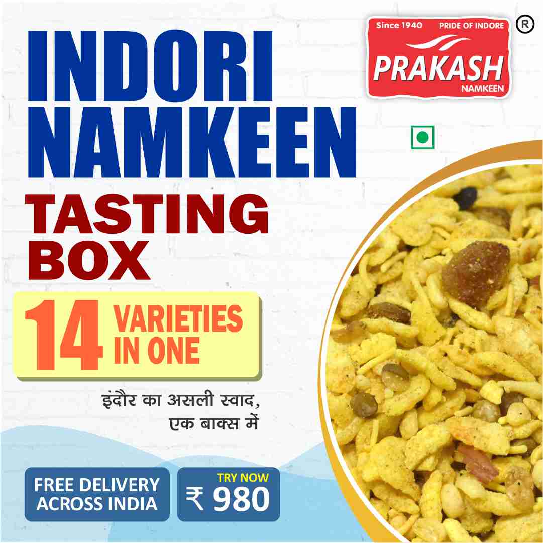 Indori Namkeen Tasting Box – 14 Varieties (100g x 14)