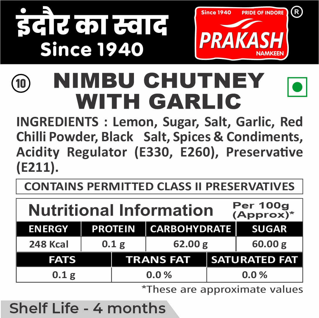 Nimbu Chutney with Garlic