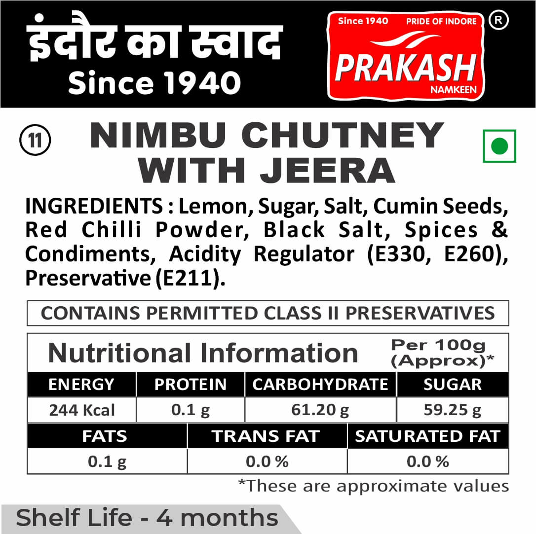 Nimbu Chutney with Jeera