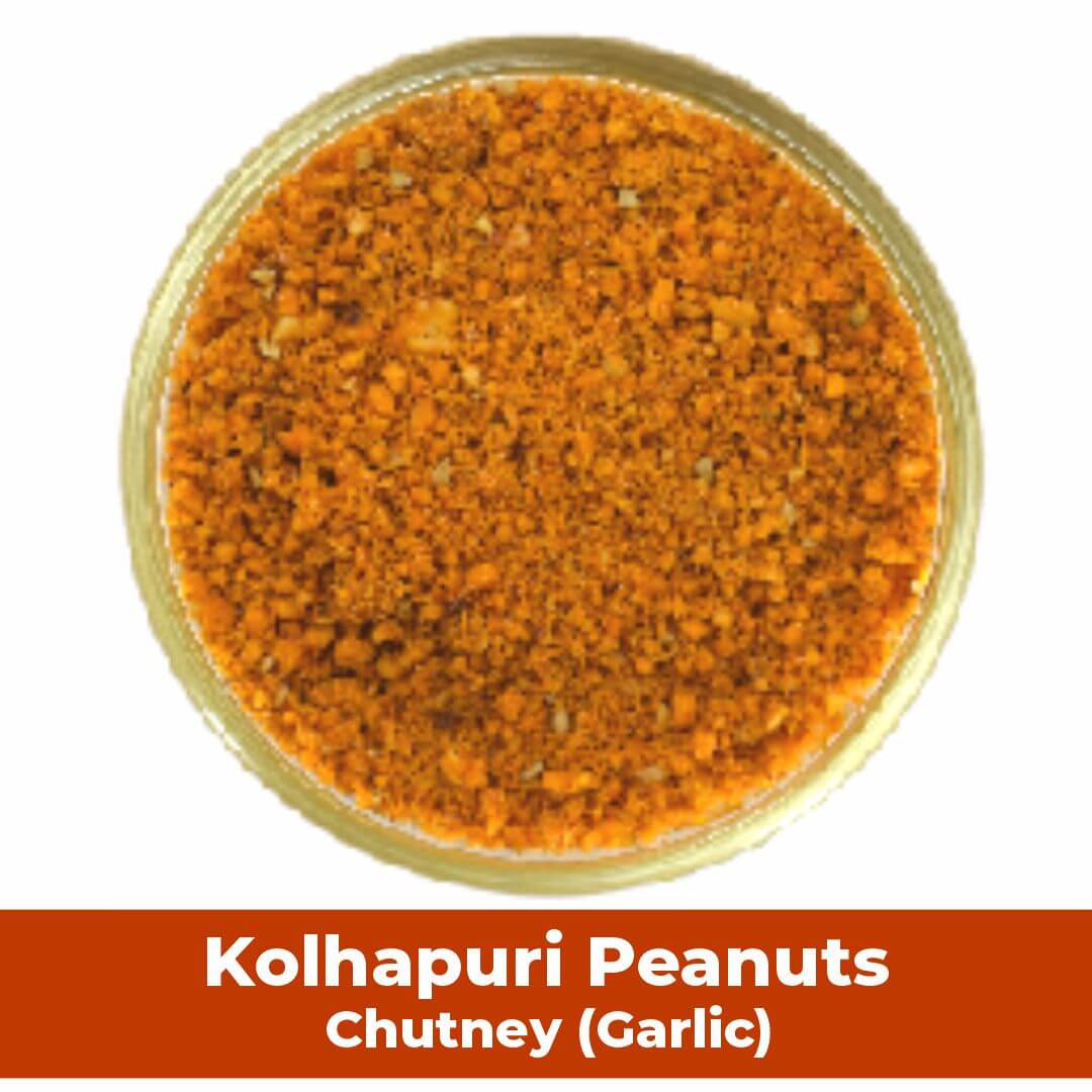 Kolhapuri Peanut Chutney (Garlic)
