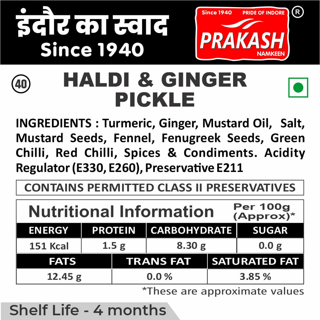 Haldi & Ginger Pickle