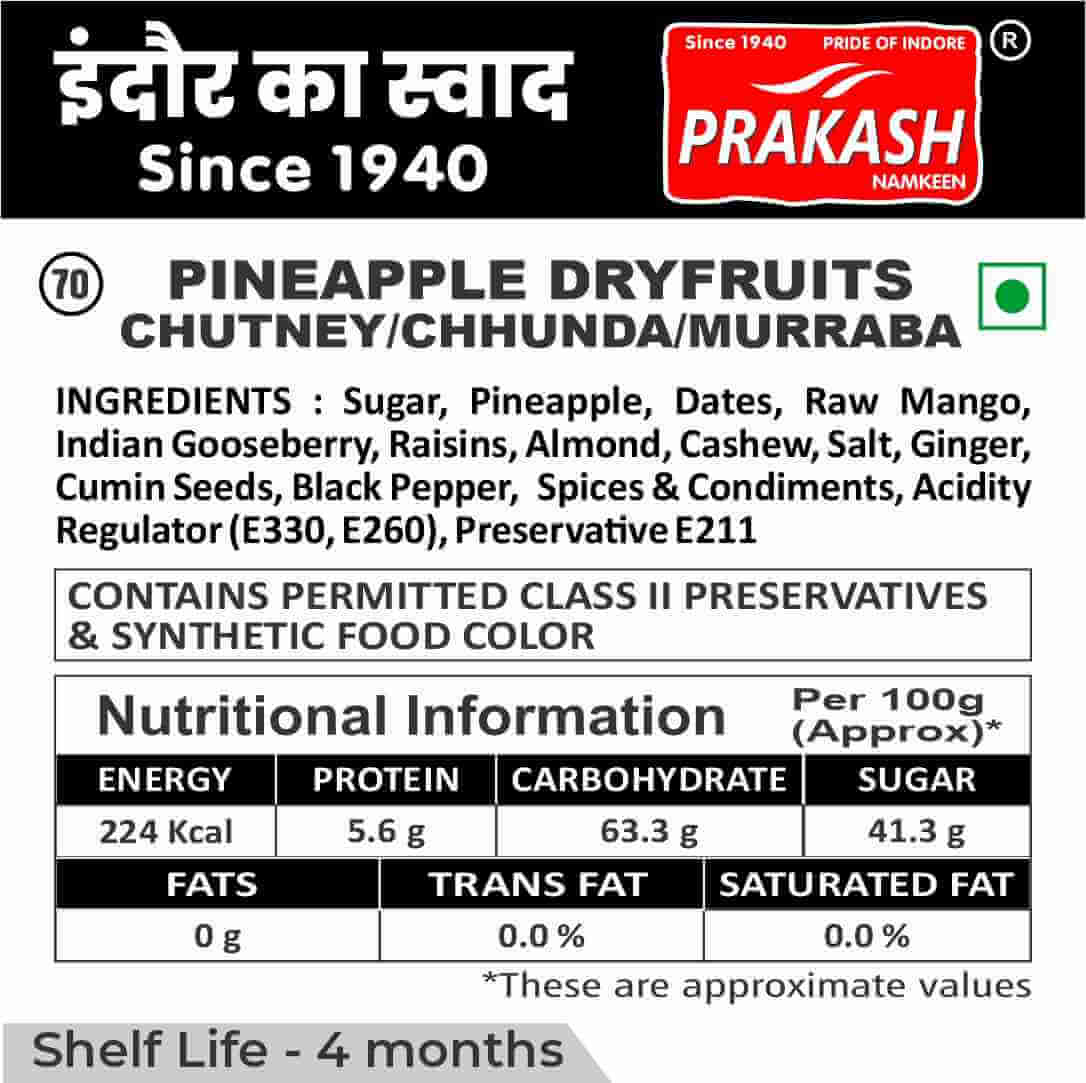 Pineapple Dryfruits Chutney