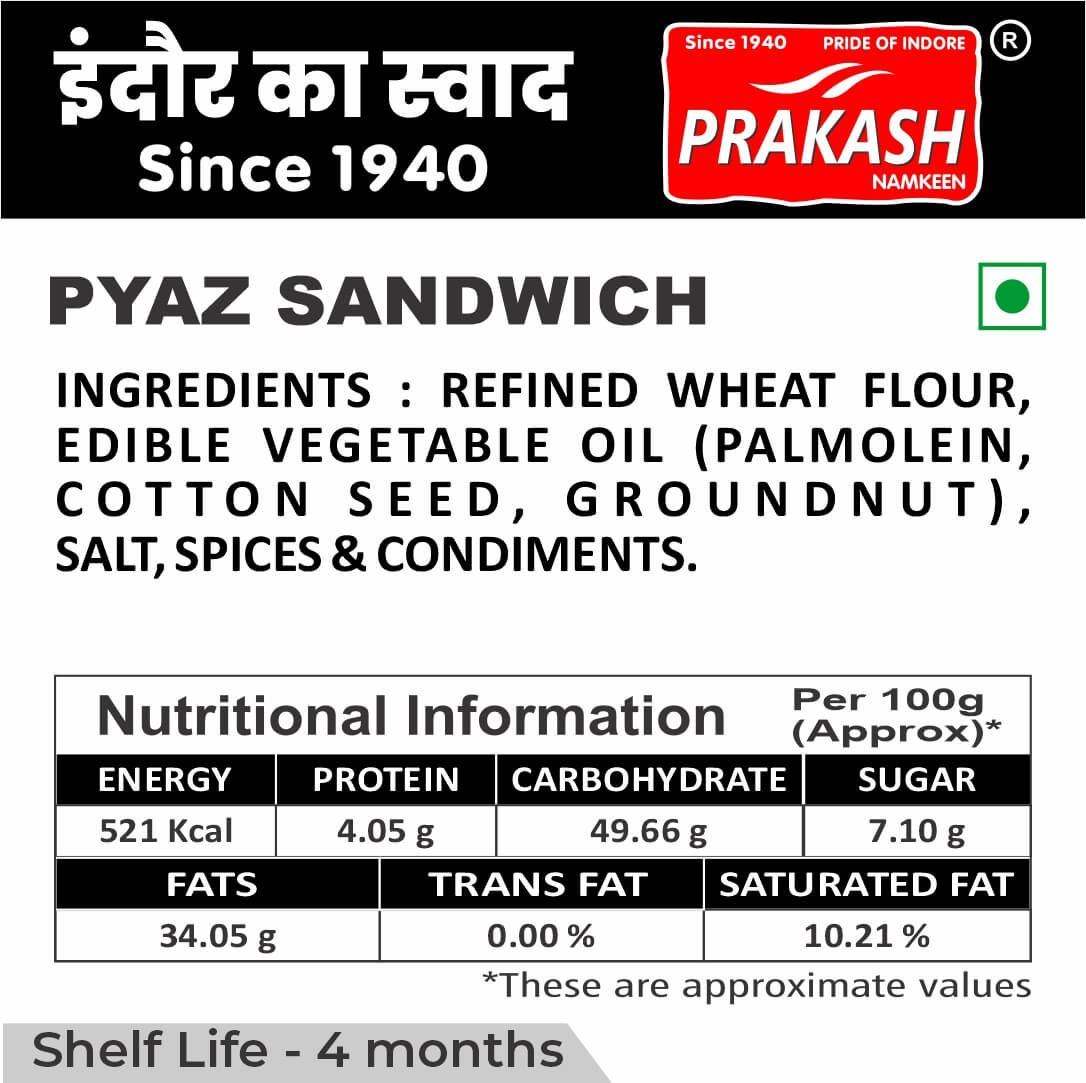 Pyaz Sandwich - 250 Grams