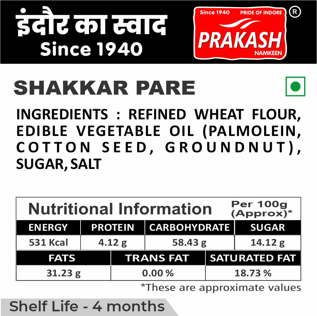 Shakkar Pare -250 Grams